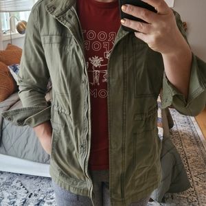Army Green Lightweight Utility Jacket Old Navy Small